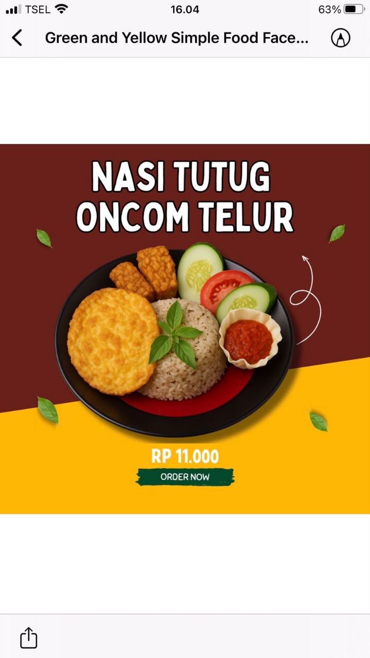 Nasi Tutug Oncom Telur